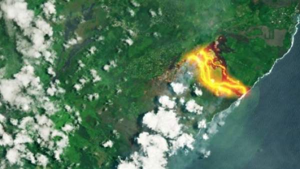La Espectacular Imagen Del Volcan Kilauea Visto Desde El Espacio, Planeta Incógnito