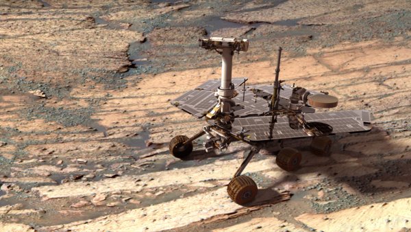 El rover Opportunity en Marte