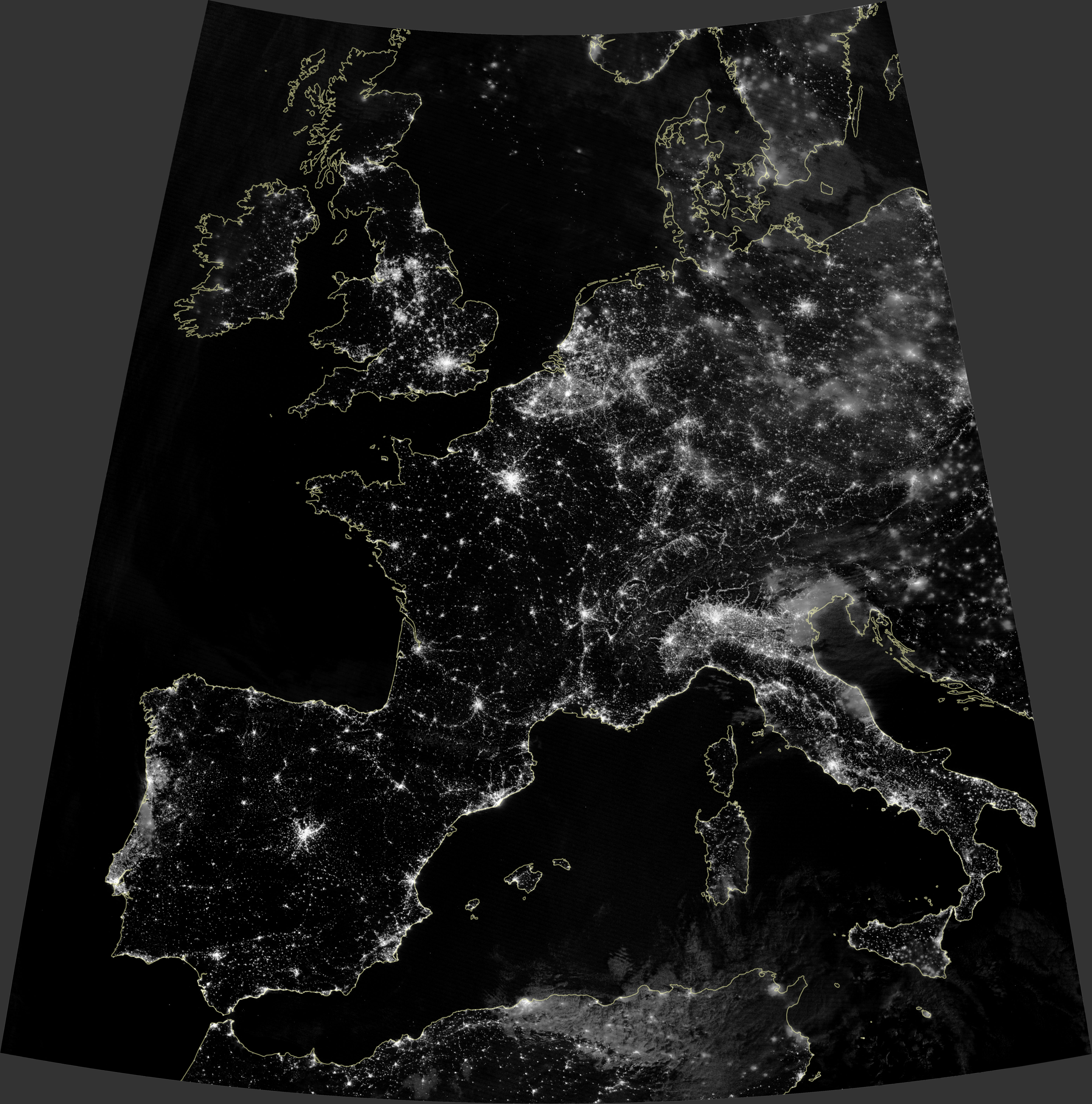 Europa de noche